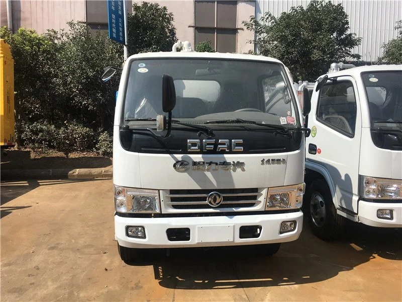 3000 liters DFAC LHD Manuel sewer cleaning sucker truck sewage suction truck