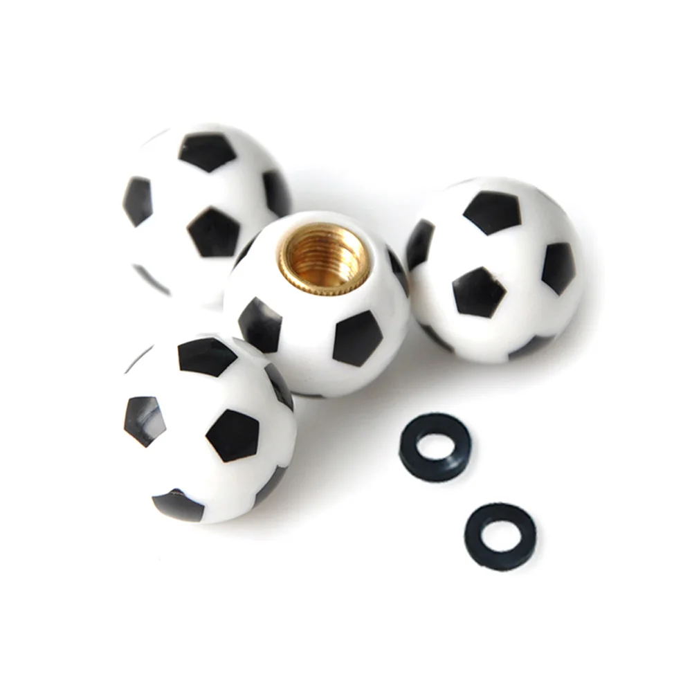 4 Pcs Cars Smile Happy Facecar air alert tire valve cap