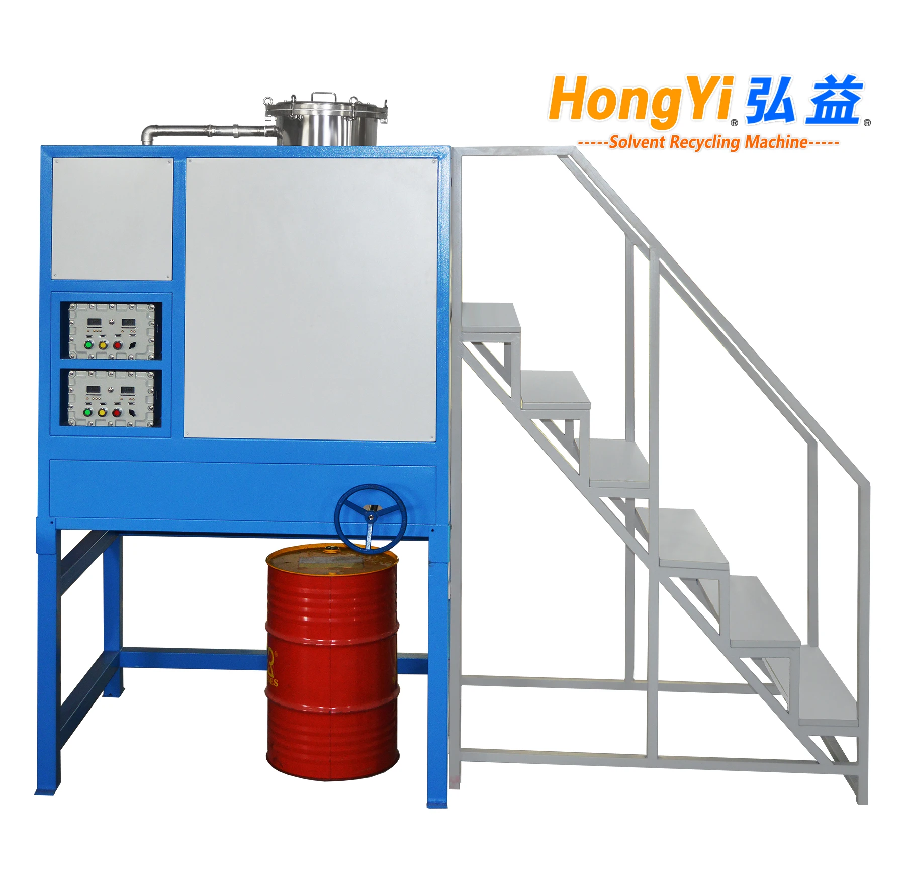 Explosion proof used solvent recycling equipment