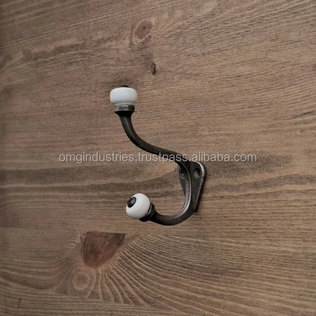 OMG Inudstries  heavy duty cast iron ceramic ball hat & coat hook single hat coat hook wholesale products