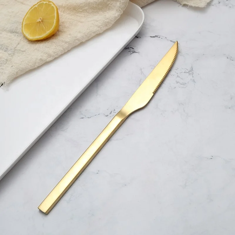 
Easy settings stainless steel cutlery set , gold plated flatware wholesale 