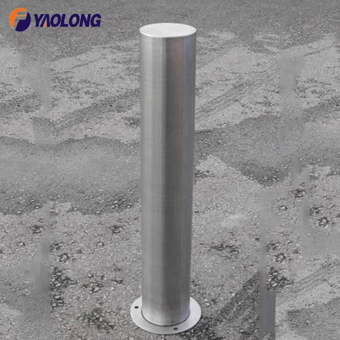 300 series stainless steel safety bollards ss bollard car parking pole for road