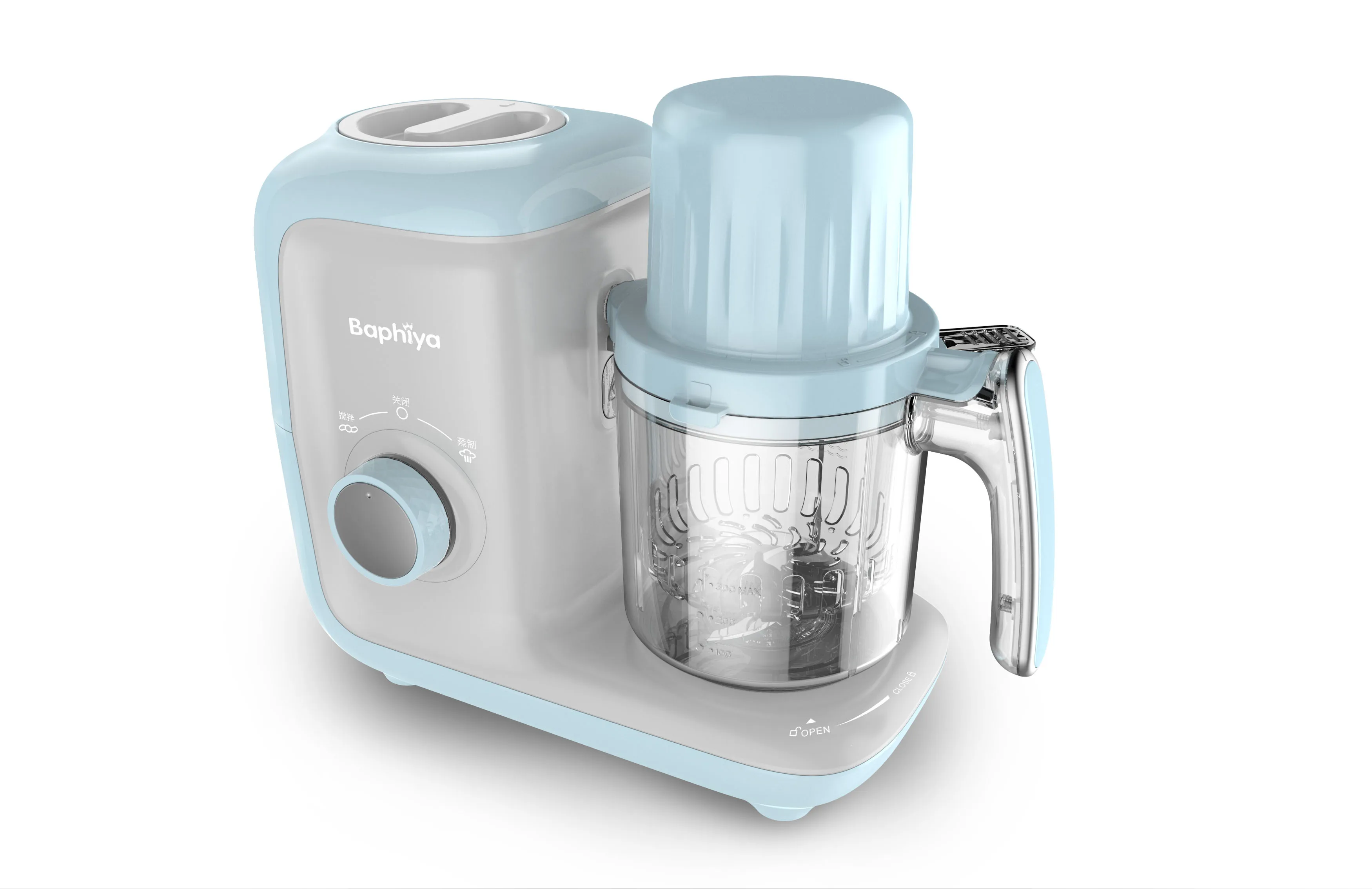 Neat design Baphiya Mechanical baby food blender 5 in 1 baby food mixer puree cook