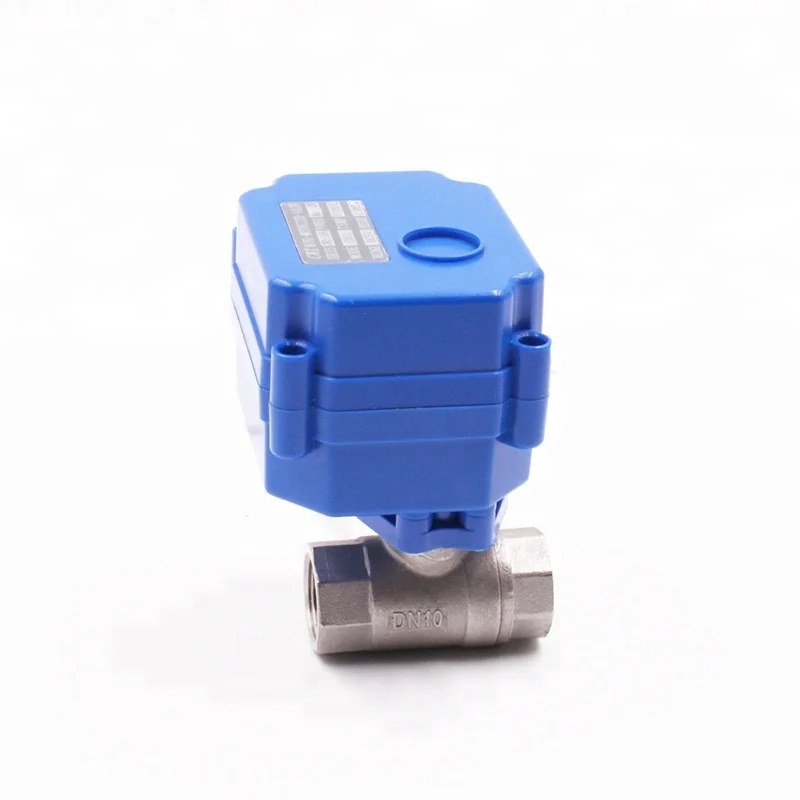 TF  Mini Motor 220V AC110V,AC120V Automatic Control 2 Way Brass Drain Shut Off System Water Valve