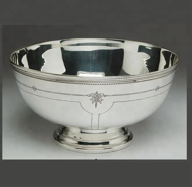 Steel Bowl with silver plated