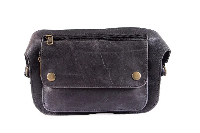 Unisex Fanny Pack Sport Travel Cycling Sport Leather Waist Purse Belt Hiking Hip Bum Bag