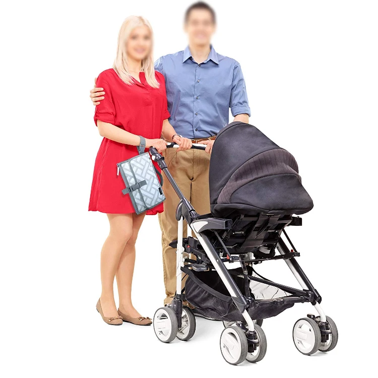 
Portable Changing Pad Diaper Travel Station for Baby Diapering Pad Detachable Mat Mesh 