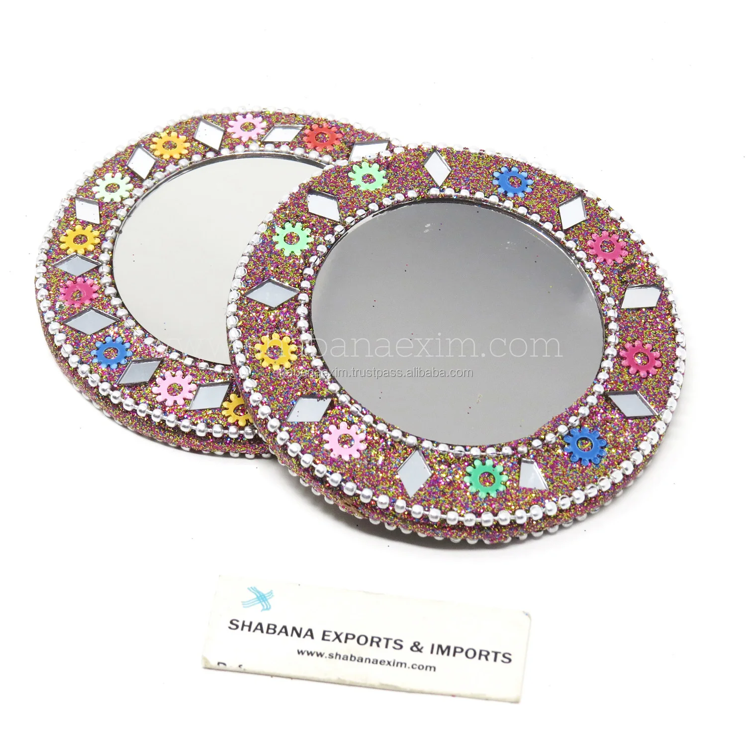 Wholesale Cosmetic Makeup Mirrors Compact Small Round Pocket Mirrors