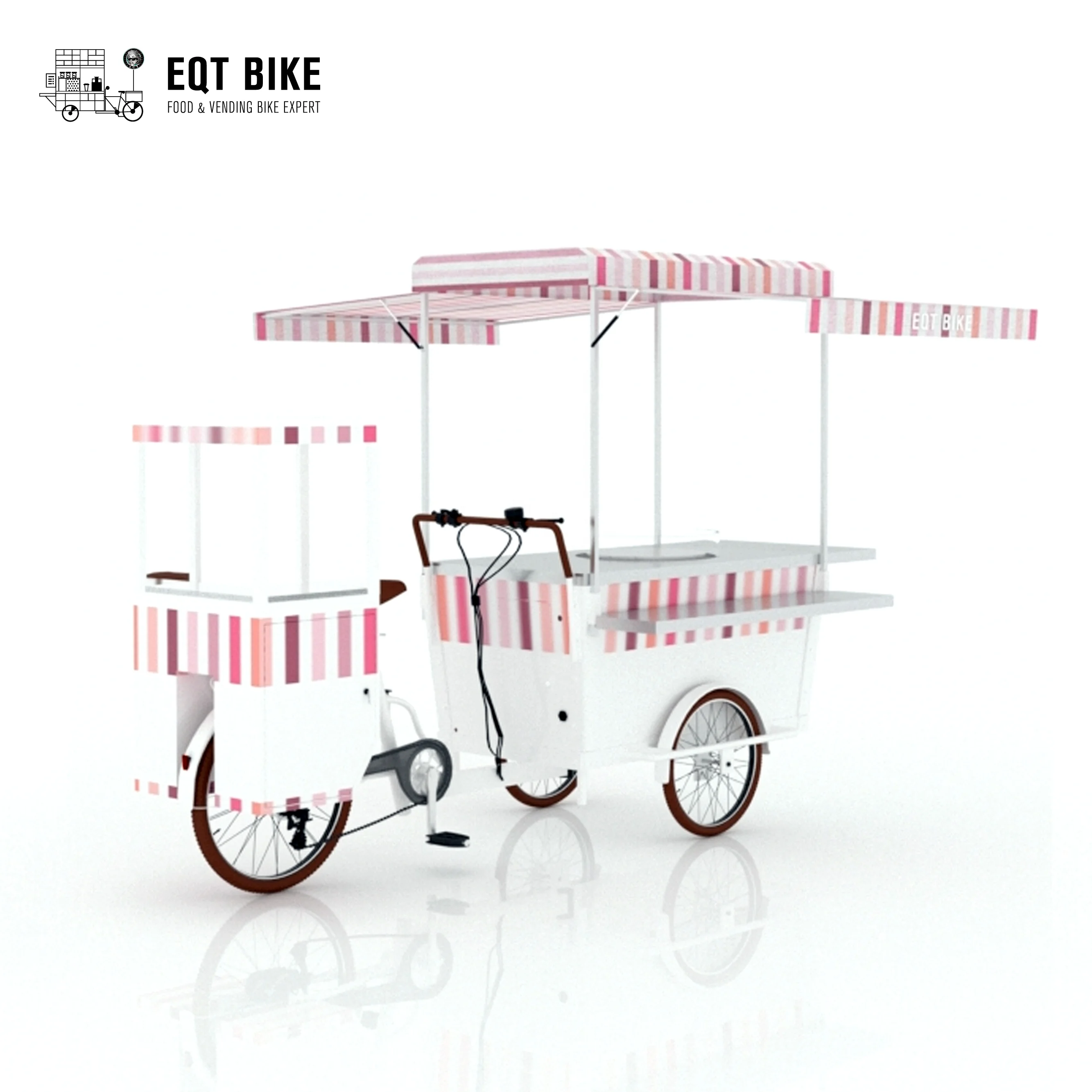 Mobile Fast Food Bike Front Load Snack Tricycle for Christmas Customized Cheap Classic Mini Bikes For Sale