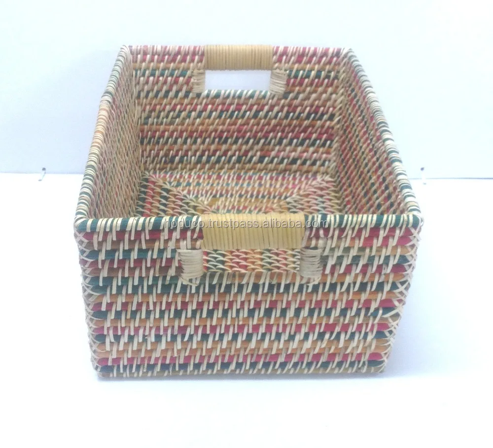 100% Natural Rattan Knitting Storage Basket from Vietnam