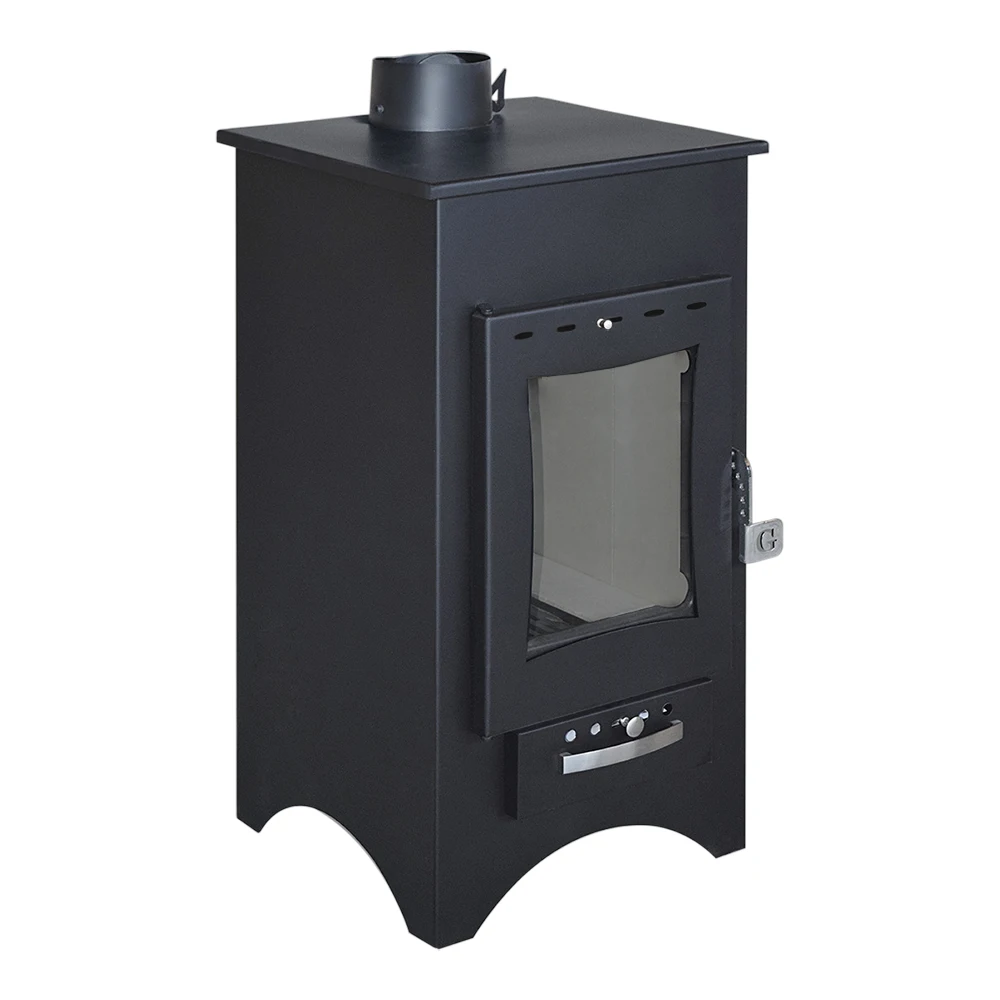 
11,3 kW Wood Burning Steel Stove | 81,2% Efficiency (Gekas Stoves - MG 250) Black 