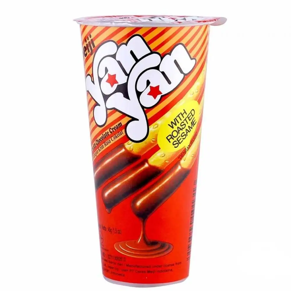 Печенье MEIJI YAN, палочки, шоколадный крем 45 г | Индонезийский происхождения