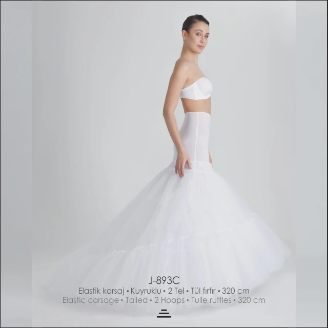 
Special Tailed Mermaid Petticoat for Wedding Dresses 