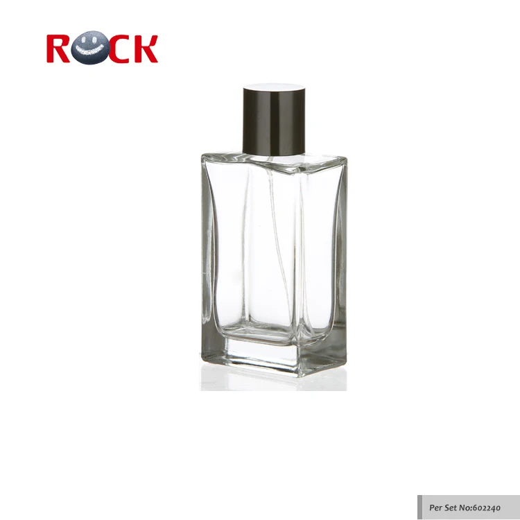 NEW Wholesale decorative perfume bottle square empty glass bottles