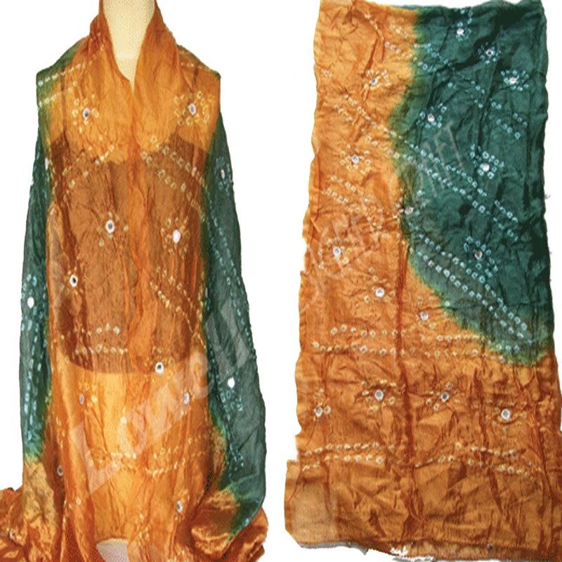 Jamnagri шелк раздавить галстуком-бабочкой под давлением шарф