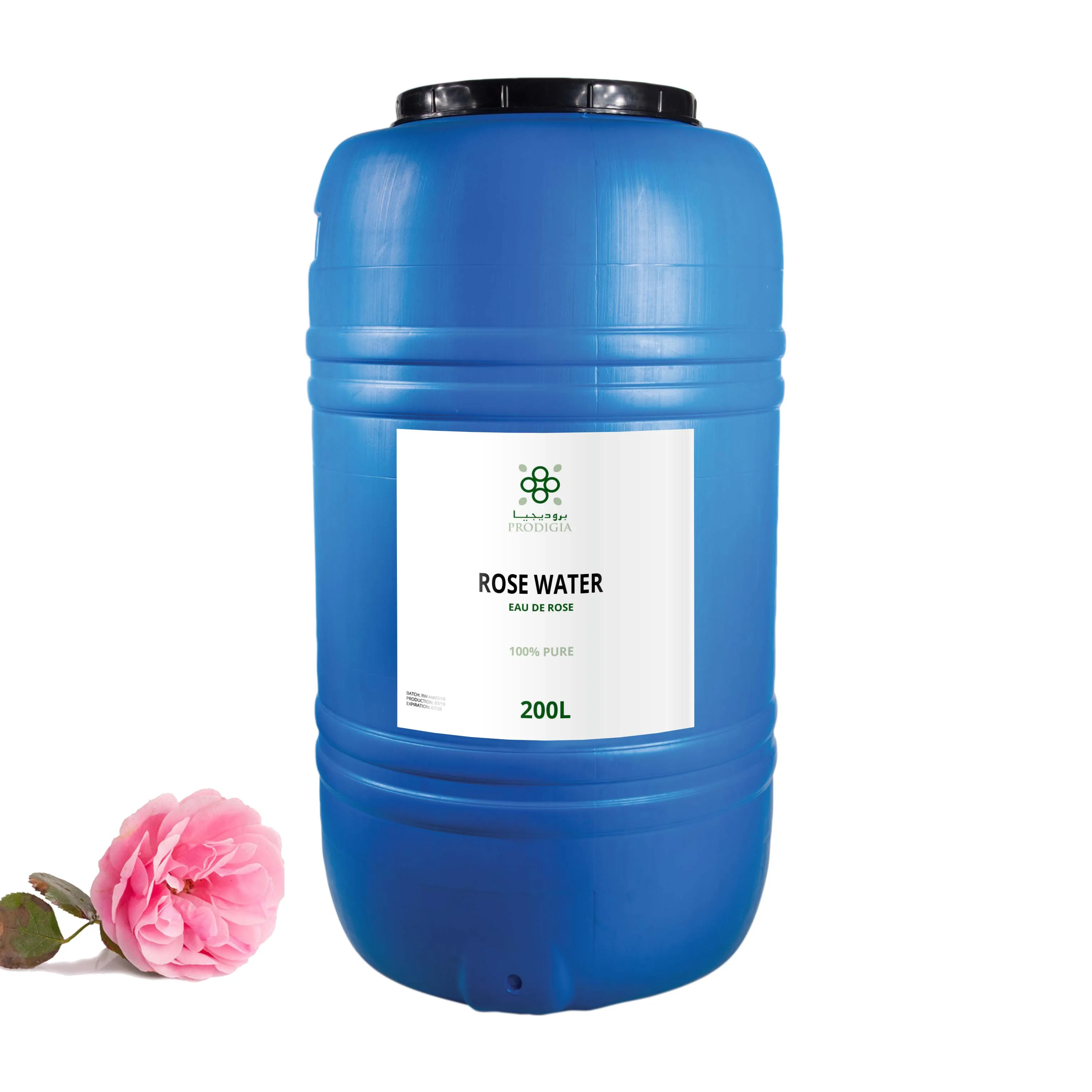 
100% Organic Moroccan Rose Water Premium Quality - Private Label 100ml Glass Bottle Gold Spray 