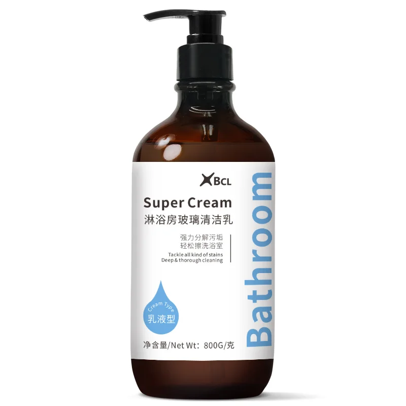 
800g Bathroom Glass Cleaner Lemon Fragrance limescale remover for glass tiles sink bathtub hotel household hospital use 