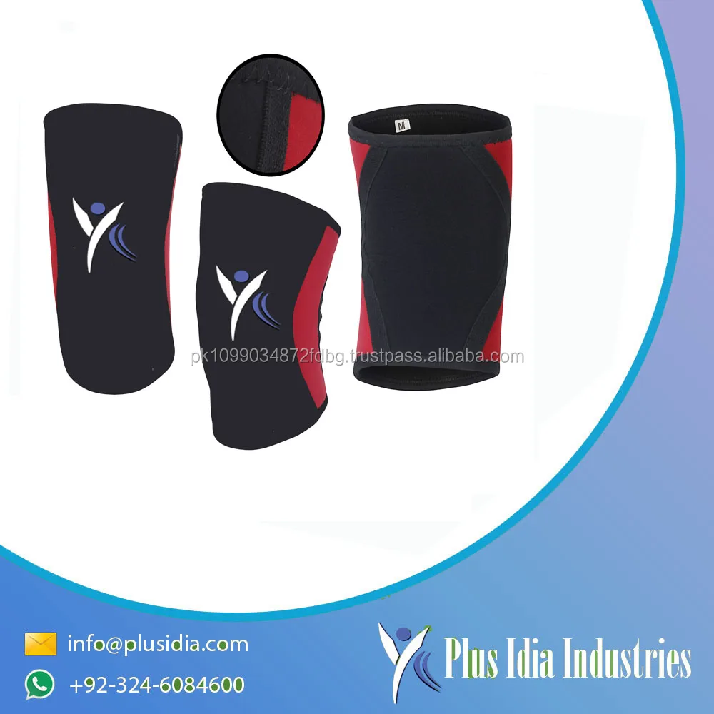 Top quality customized design Anti-slip 7 mm knee sleeve fitness accessories gym work out knee sleeve