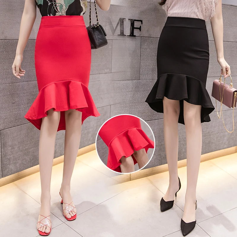 2020 Wholesale New Design Ladies Fashion Fishtail Skirts Women Irregular Sexy Pencil Skirts