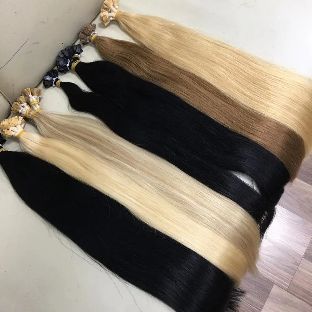 BALAYAGE FLAT TIPS HAIR EXTENSION DOUBLE DRAWN VIETNAMESE HAIR