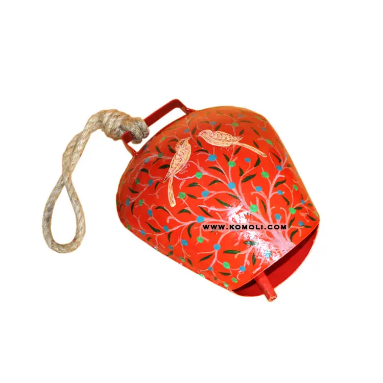 
Hand Painted Red souvenirs swiss cowbell custom painted cowbells 