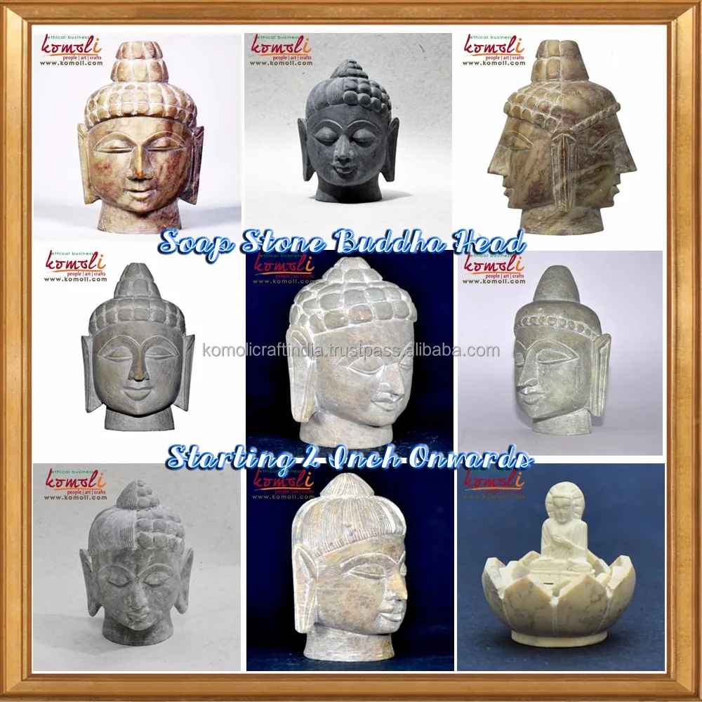 Half Gautama wholesale soapstone buddha statues