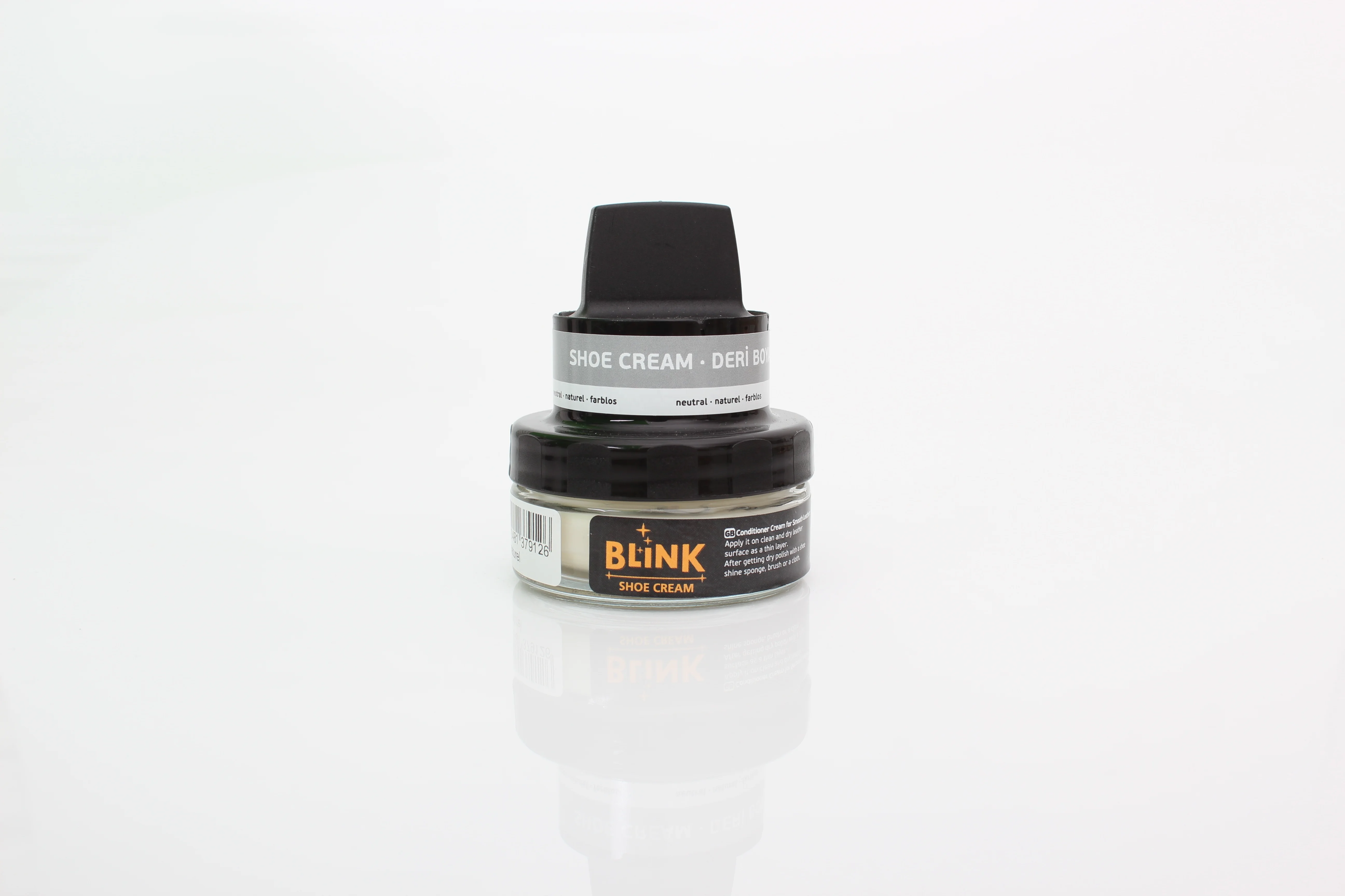 High Quality Shoe Care Cream with Applicator Leather Cream Sponge Liquid Shoe Polish Shoe Cleaning Tools Glass Bottle