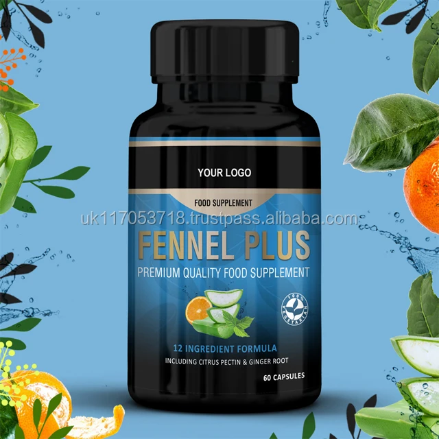 
Fruit Spice Herbal Capsules Food Supplements Black Rounds Bottles Wholesale Diet Supplements 