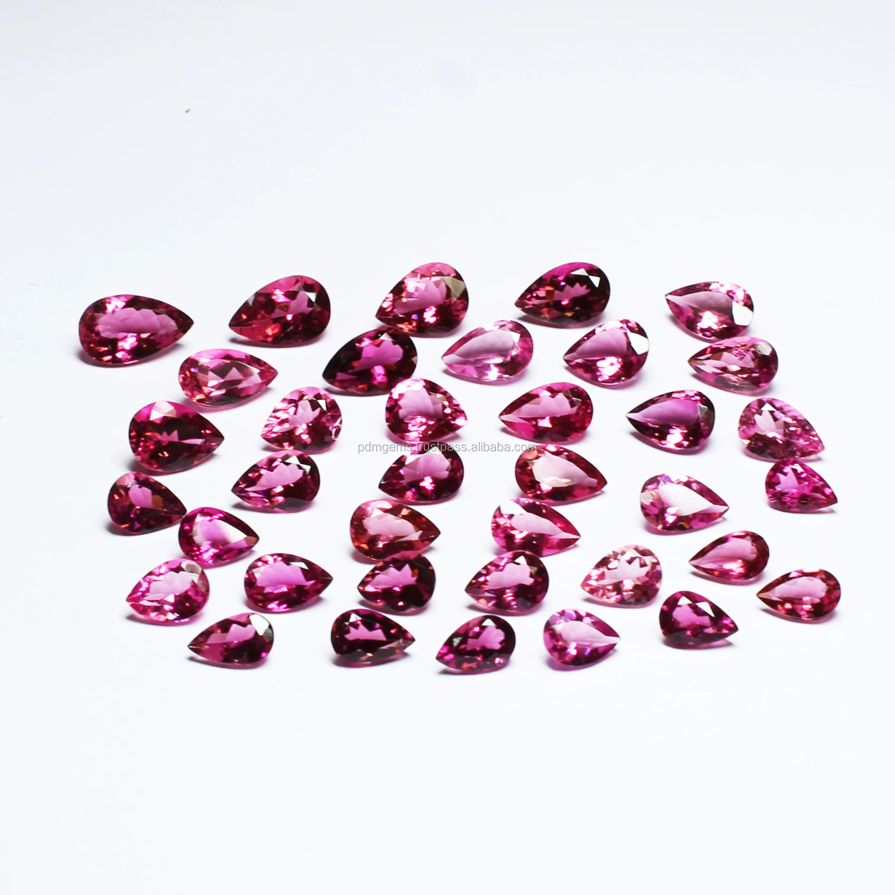 Pink Tourmaline Faceted Gemstone For Jewelry Making Wholesale Handmade Custom Size 1 Carat Pink Tourmaline Loose Gemstones Sale