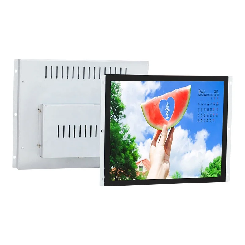 15 inch open fram capacitive with rs232 for mini bus roof mount tv monitor and touch screen conversion frame display
