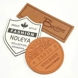 New Design Jeans PU Leather Patches for clothing