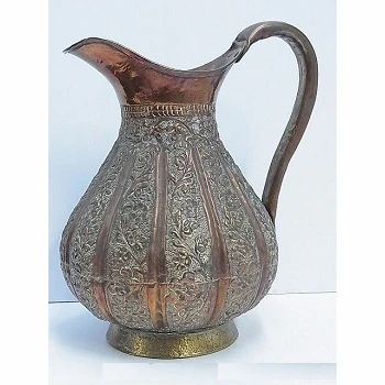 WHOLESALE  EMBOSSED COPPER WATER PITCHER HOME & KITCHEN TABLE TOP DECORATION WATER JUG