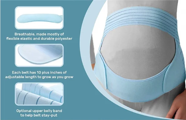 fayean Double support maternity belt adjustable post pregnancy belly support belt