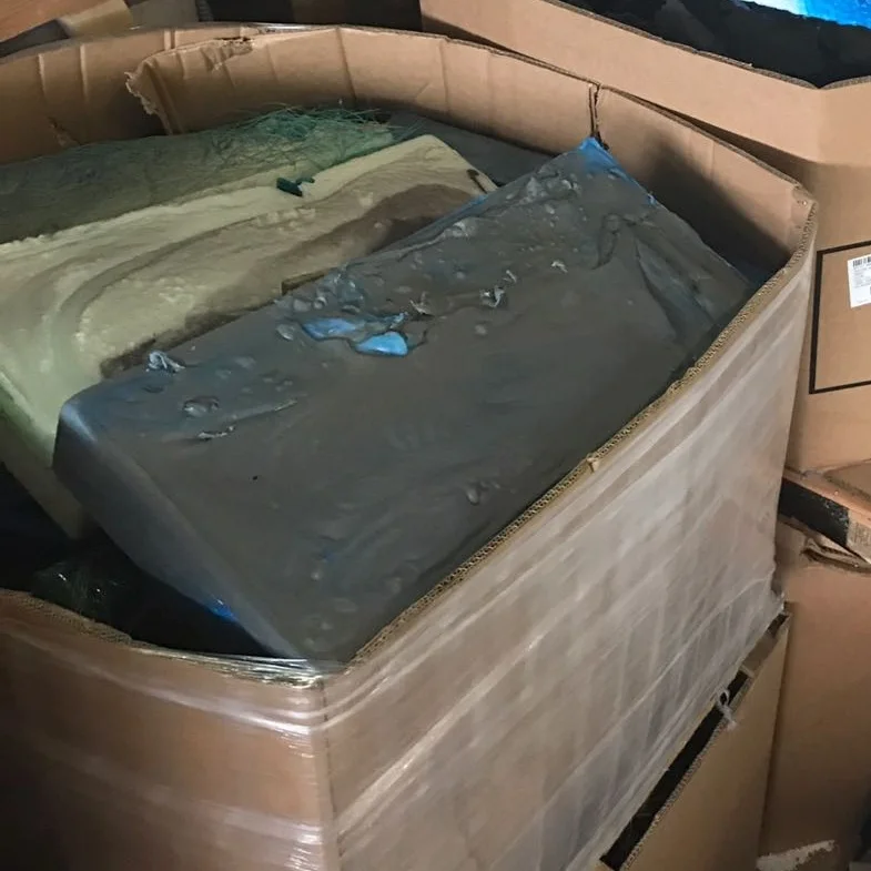 PE Lumps Colored, Post Industrial, Polyethylene Raw Materials Recycling Mixed Color Dry