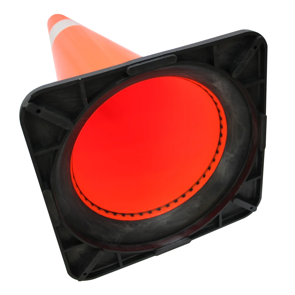 Taiwan Safety Orange Color Reflective PVC Traffic Cone For Driveway Safety