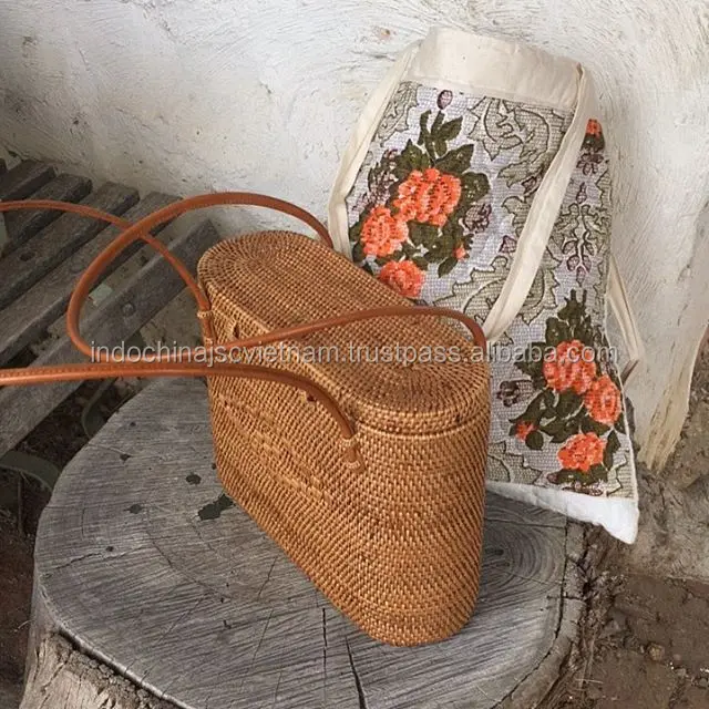 Летняя Пляжная сумка из ротанга всех форм/сумка натурального