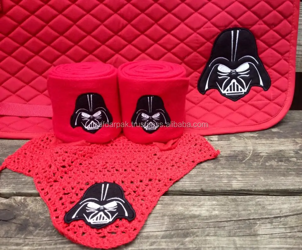 
matching saddle pad and ear bonnet 