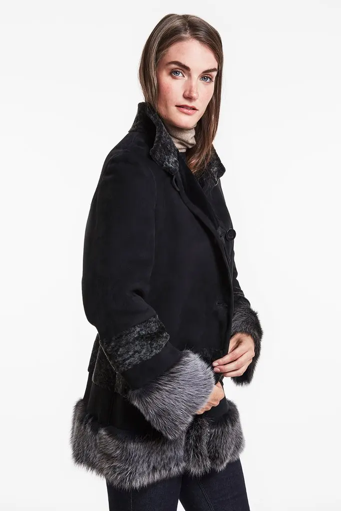 Luxury Shearling Coat for ladies