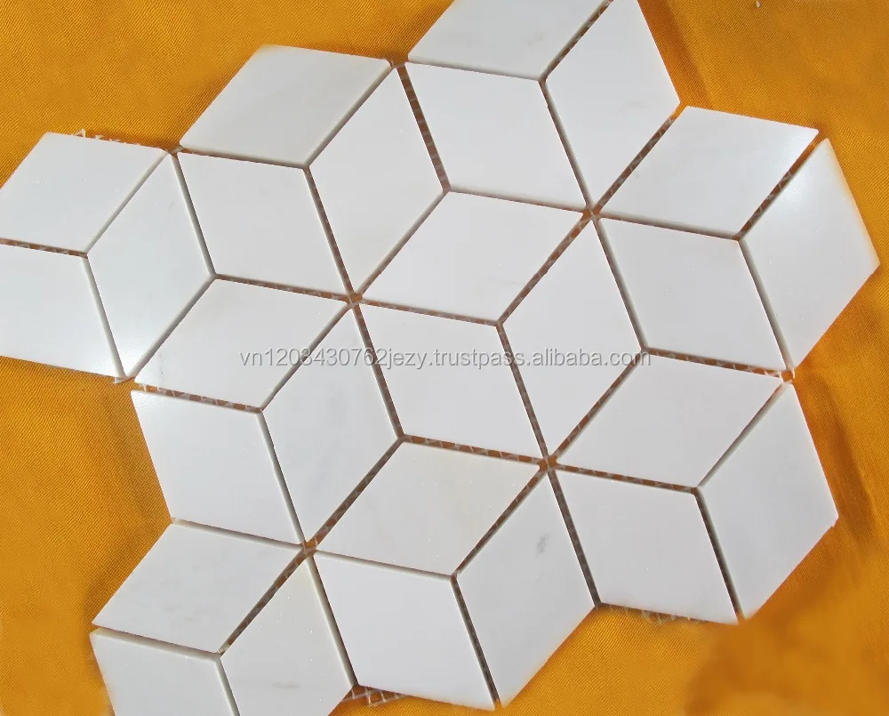 HOT SALES FOR MILKY WHITE MARBLE MOSAIC TILE