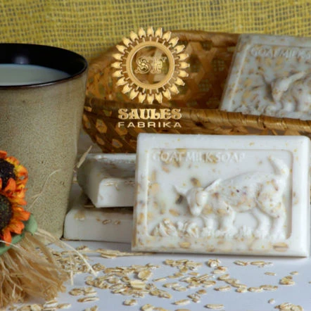 Handmade Shaped Goat Milk and Oats Soap Solid and Liquid Hand Wash for Adults with Coconut Honey Lavender Scents