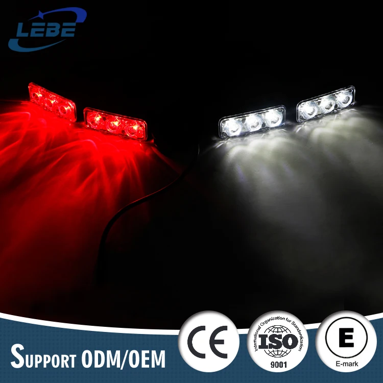 12Volt amber blinking automotive flasher Led grille strobe lights for truck