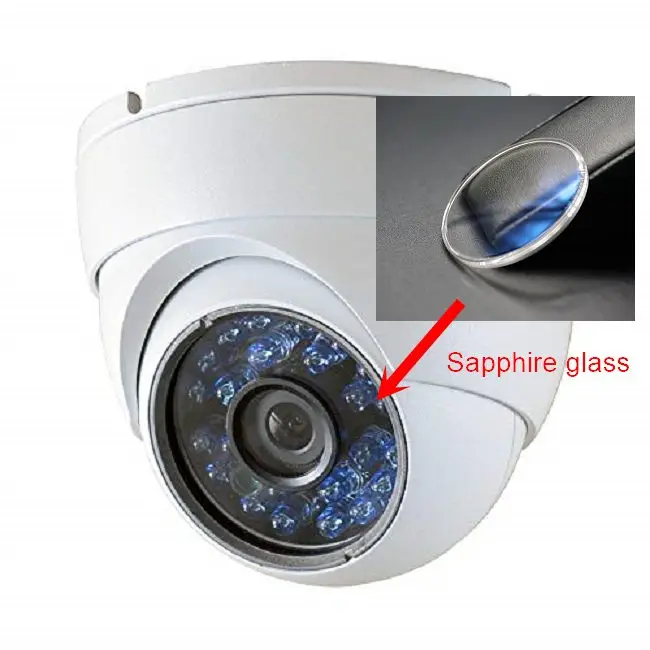 
OEM sapphire cctv camera screen cover 