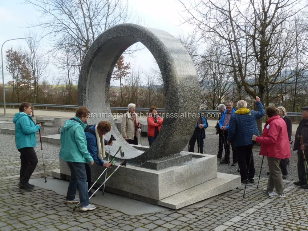 black granite stone rotating Ball Fountains