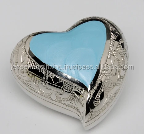 Metal Heart Shape Keepsake Urn For Pet Ash With Paw Print Blur Texture Finishing Unique Design High Quality For Funeral Services