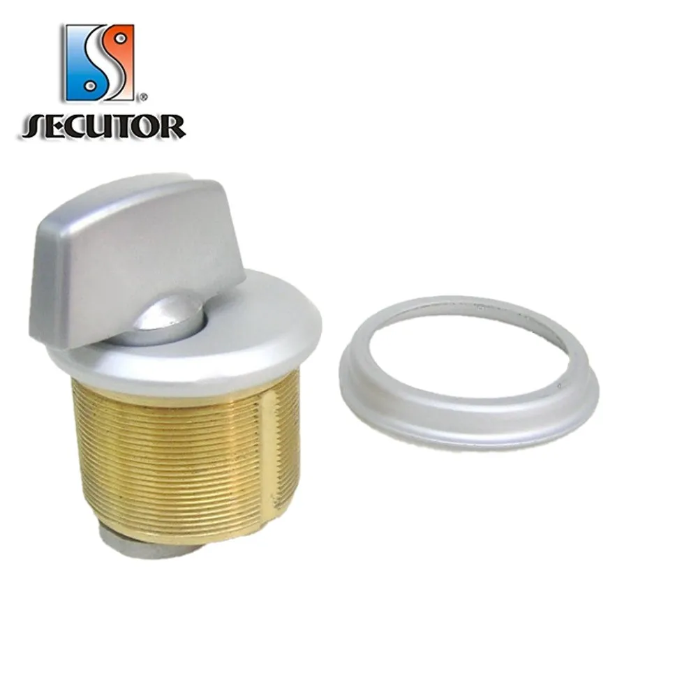 American Standard Black Knob Turn Brass Lock Round Cylinder/mortise lock cylinder with thumb turn