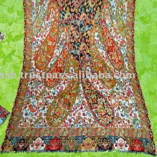 High quality 100% Kani Shawls Luxurious Pure Pashmina Shawls Hand Made 100% Cashmere Cashmere Shawl