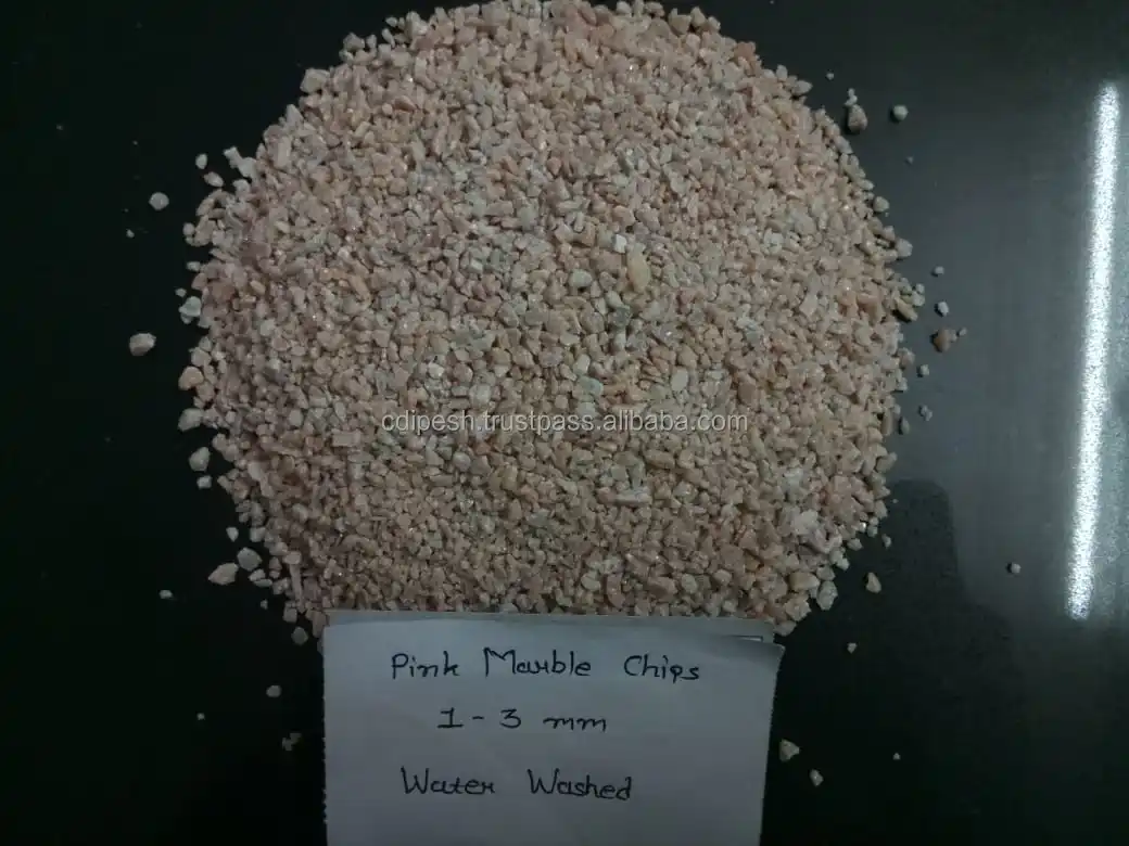 BEST product Rojas pink water wash marble chips & aggregate at cheap sale