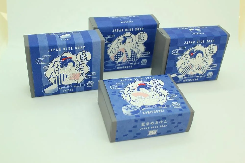 Made in Japan Indigo Washing Face Soap for those who Suffer from DRY Skin 2023 Winter 60g/ piece Hot Selling 2023