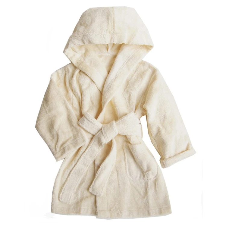 soft kids bath robe organic bamboo terry children bathrobe with hood
