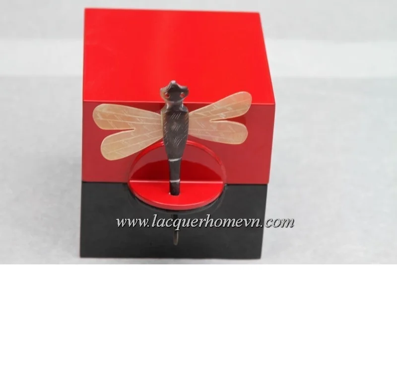 Vietnamese traditional Storage Box with Dragonfly Decoration